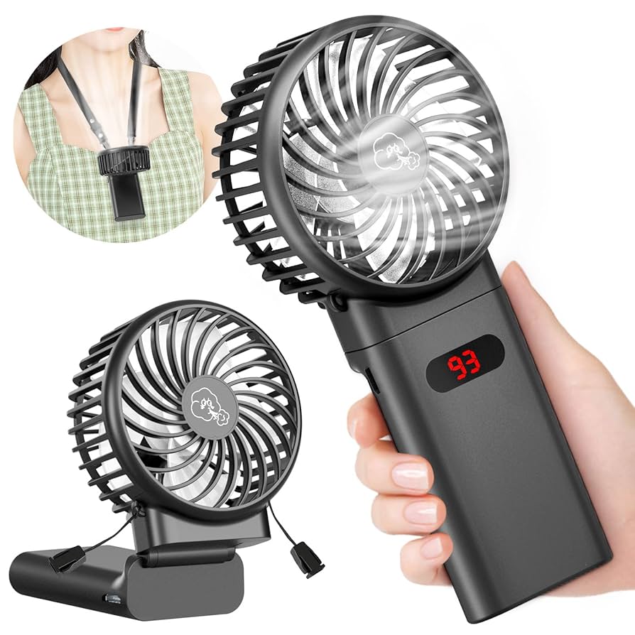 携帯扇風機 手持ち扇風機 扇風機 首掛けくびかけ 小型扇風機 4個セット Amazon | 携帯扇風機 手持ち 卓上 首掛け扇風機 3in1 gusya